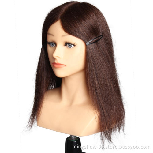 No minimum order quantity female head mannequin with shoulder human hair for sale